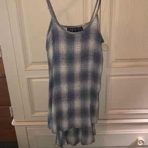 Black and white plaid dress